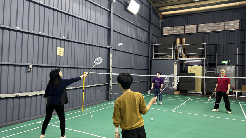 新莊後港小作所羽球活動